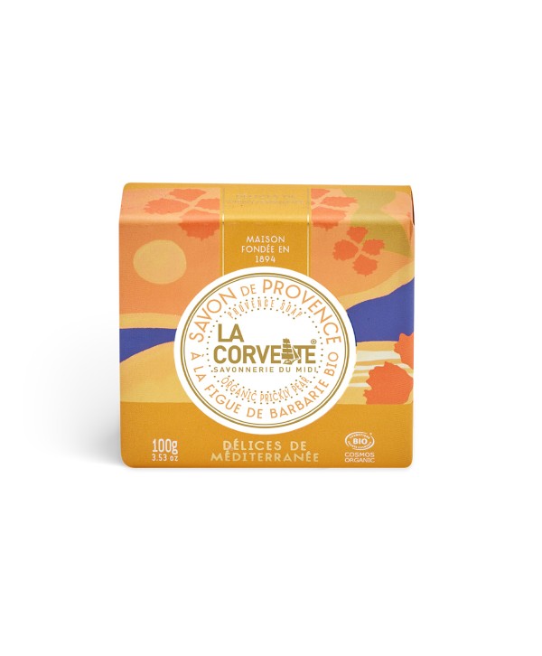 La Corvette Organic Fig Blossom Soap - 100g | Mediterranean-Inspired Natural Care for Soft, Refreshed Skin