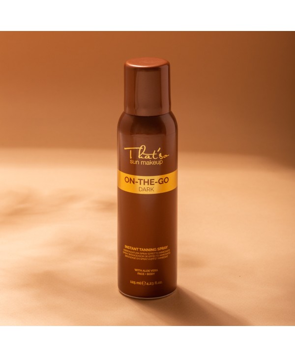 ON THE GO DARK Instant Face Tanning Spray - Quick Dark Tan for a Radiant Glow