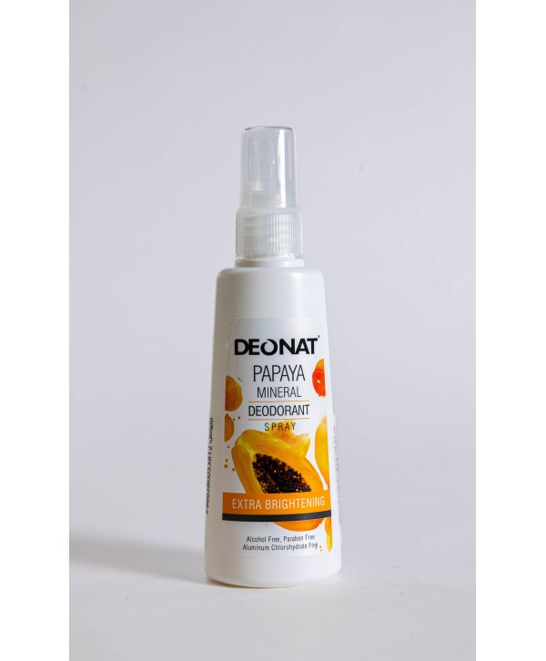 Mineral Papaya Scented Deodorant Spray - 100ml | Refreshing, All-Day Natural Protection