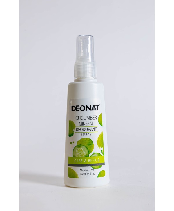 Cucumber Mineral Deodorant Spray - 100ml | 100% Natural, COSMOS Certified, Long-Lasting Freshness