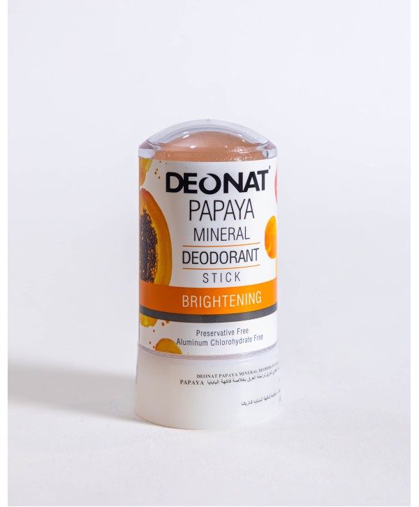 Deonat Papaya Natural Deodorant - 60g | Long-Lasting Natural Protection with Hydrating Formula