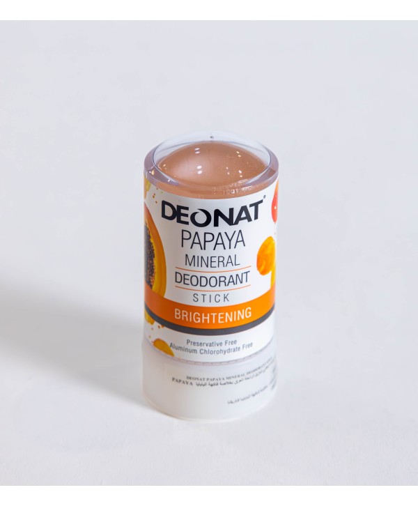 Deonat Papaya Natural Deodorant - 60g | Long-Lasting Natural Protection with Hydrating Formula