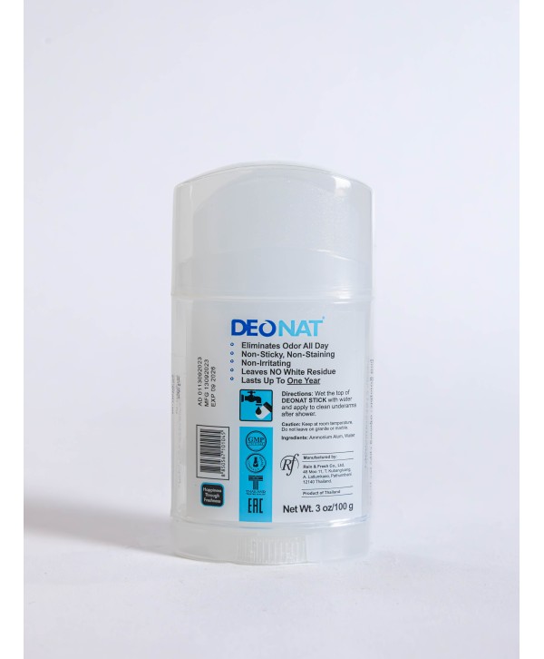 Deonat Natural Deodorant with Alum- 100g | Long-Lasting Natural Protection