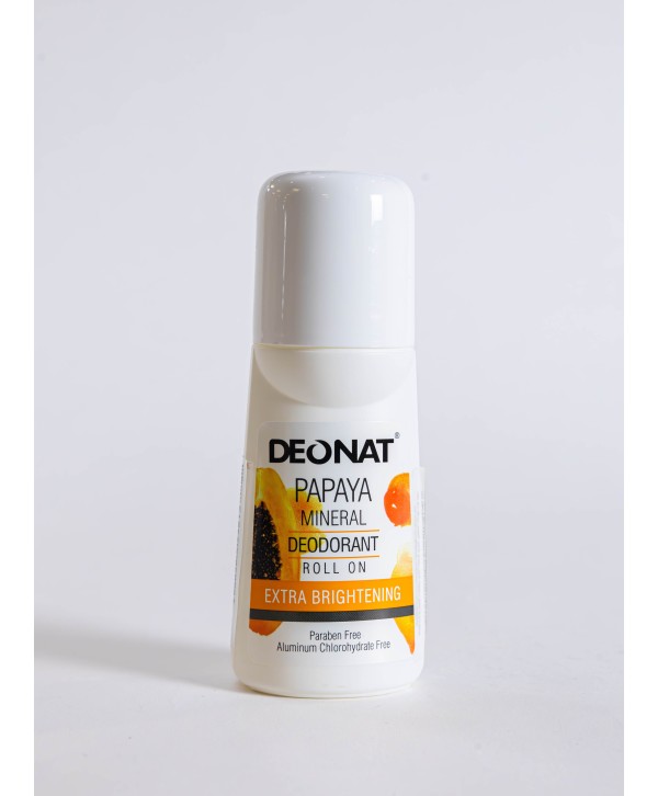 Papaya Scented Mineral Deodorant Roll-On - 65ml | All-Day Natural Freshness