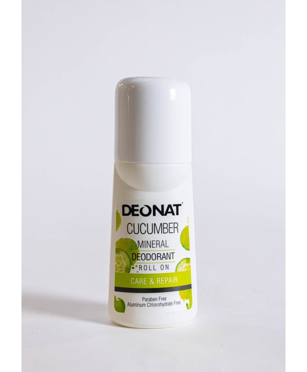 Cucumber Scented Mineral Deodorant Roll-On - 65ml | All-Day Natural Freshness