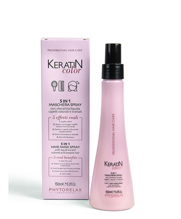 PHYTORELAX Keratin Spray Mask for Colored Hair 5 in 1