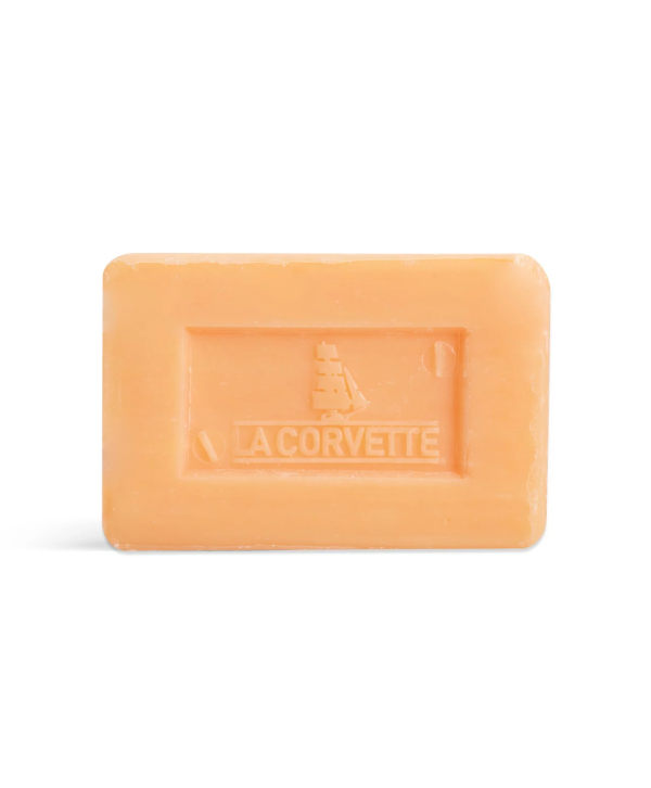 La Corvette Natural Orange Soap 100g - Provence Soap with 100% Plant-Based Oils and Orange Blossom Scent