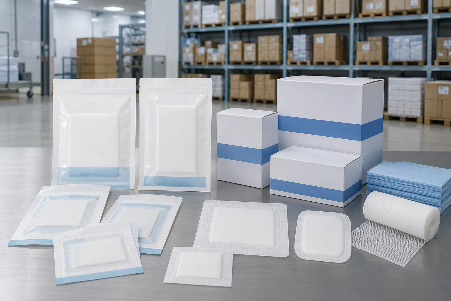 sterile medical supply storage area