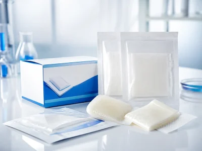 sterile medical supplies in a clean setting